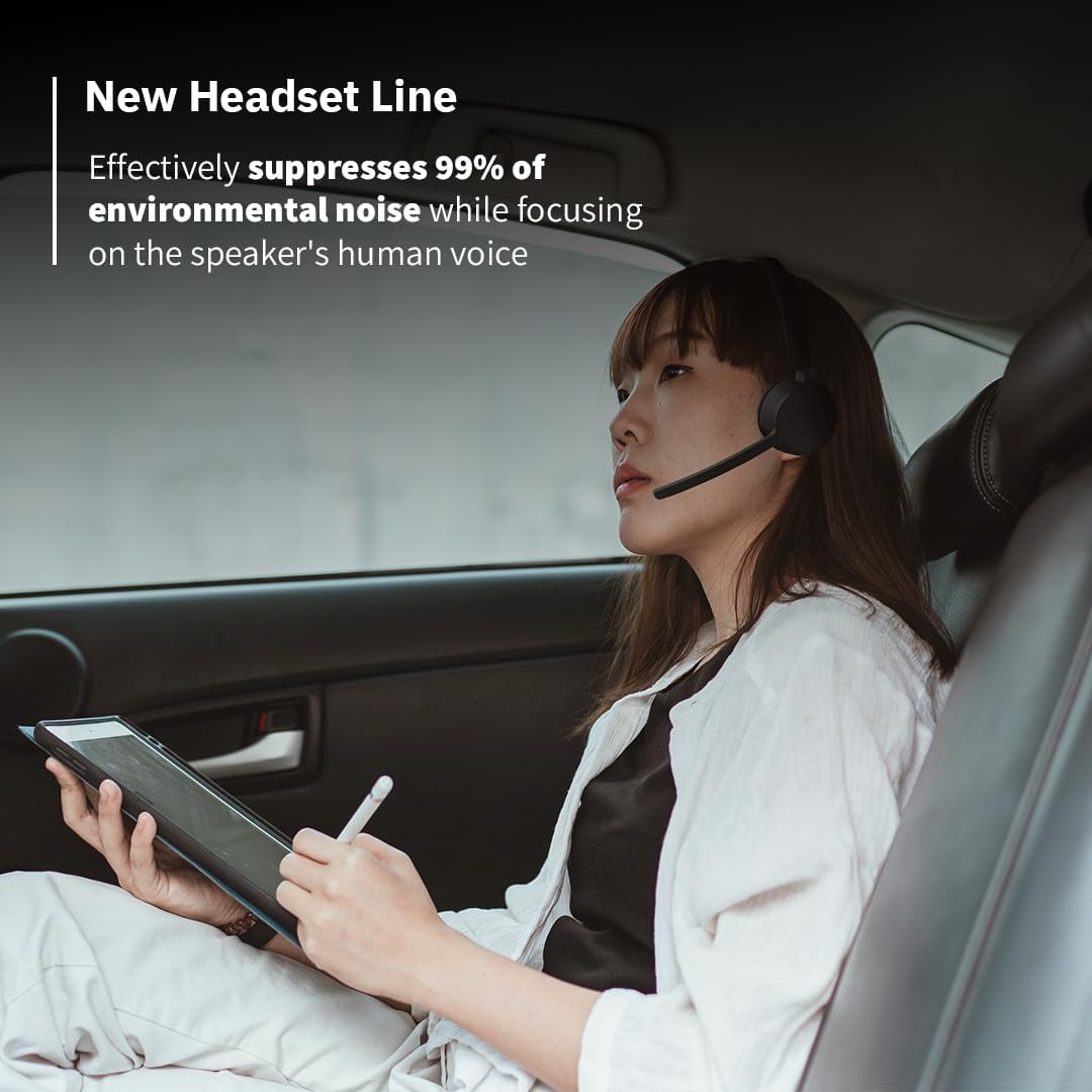 CODi Bluetooth Wireless Dual Ear Stereo Headset - with AI-Environmental Noise Cancellation (ENC) technology