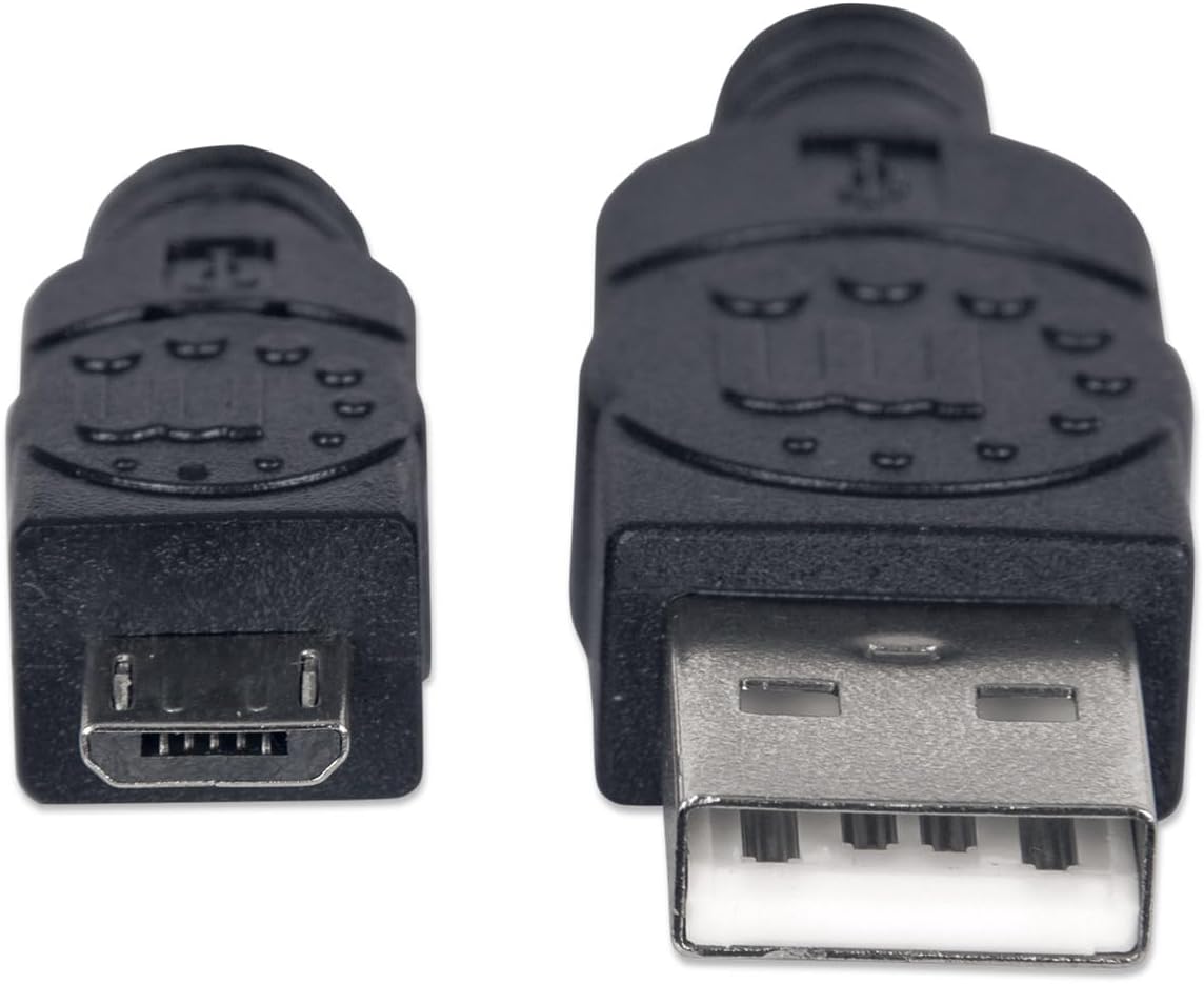 MANHATTAN 3-Feet A-Male to Micro B-Male Hi-Speed USB Device (307161)