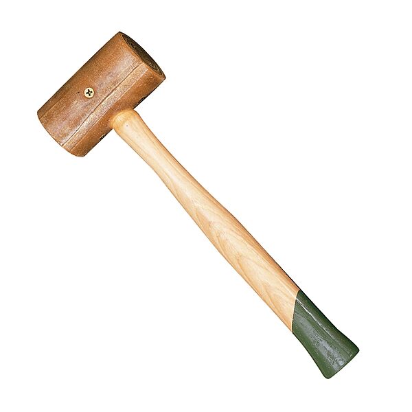 Weaver Leather Supply Rawhide Mallet, Silent Robust Water Buffalo Leather Hammer, Leathercraft Tool for Tooling