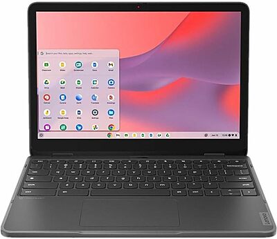 Lenovo 500e Yoga Chromebook Gen 4 82W40009US 12.2" Touchscreen Convertible 2 in 1 Chromebook - WUXGA - 1920 x 1200 - Intel N100 Quad-core (4 Core) - 4 GB Total RAM - 4 GB On-Board Memory - 32 GB