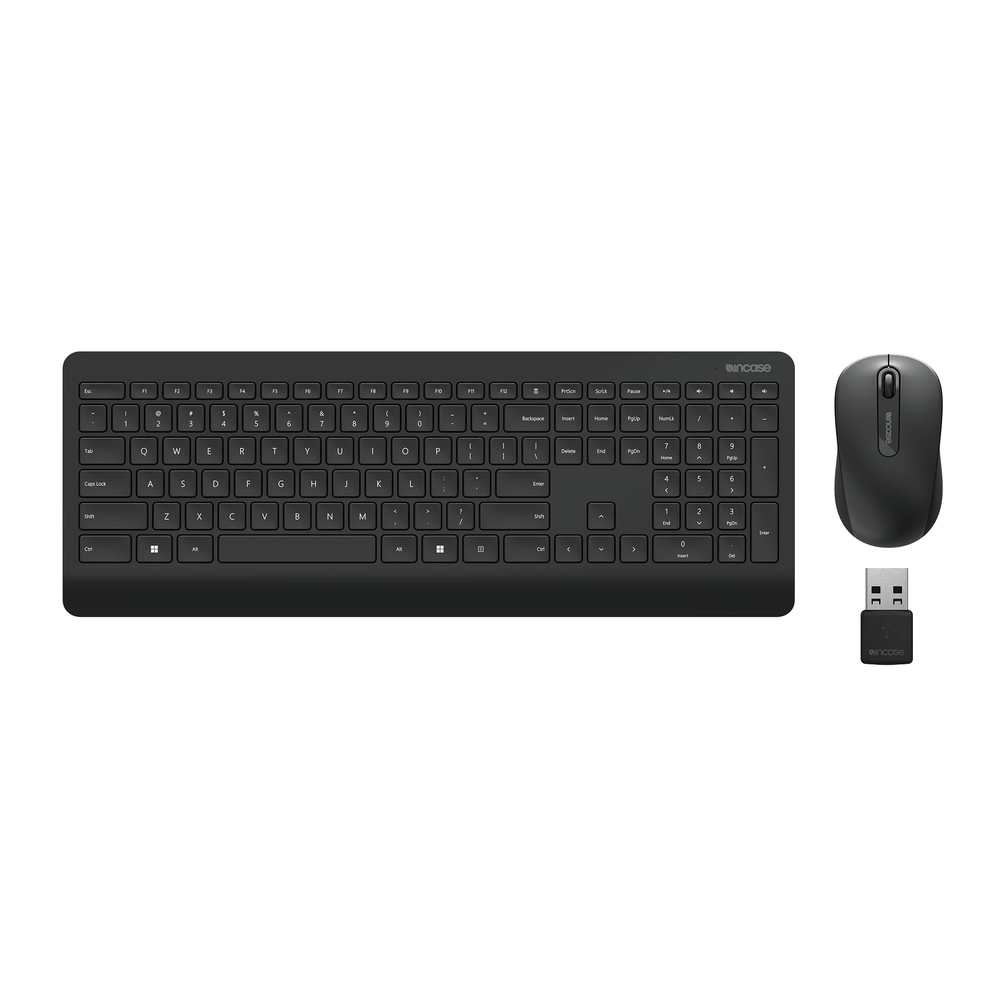 Incase Wireless Desktop 900 Keyboard and Mouse Combo - Designed by Microsoft – Quiet Touch Keys, Ambidextrous Design