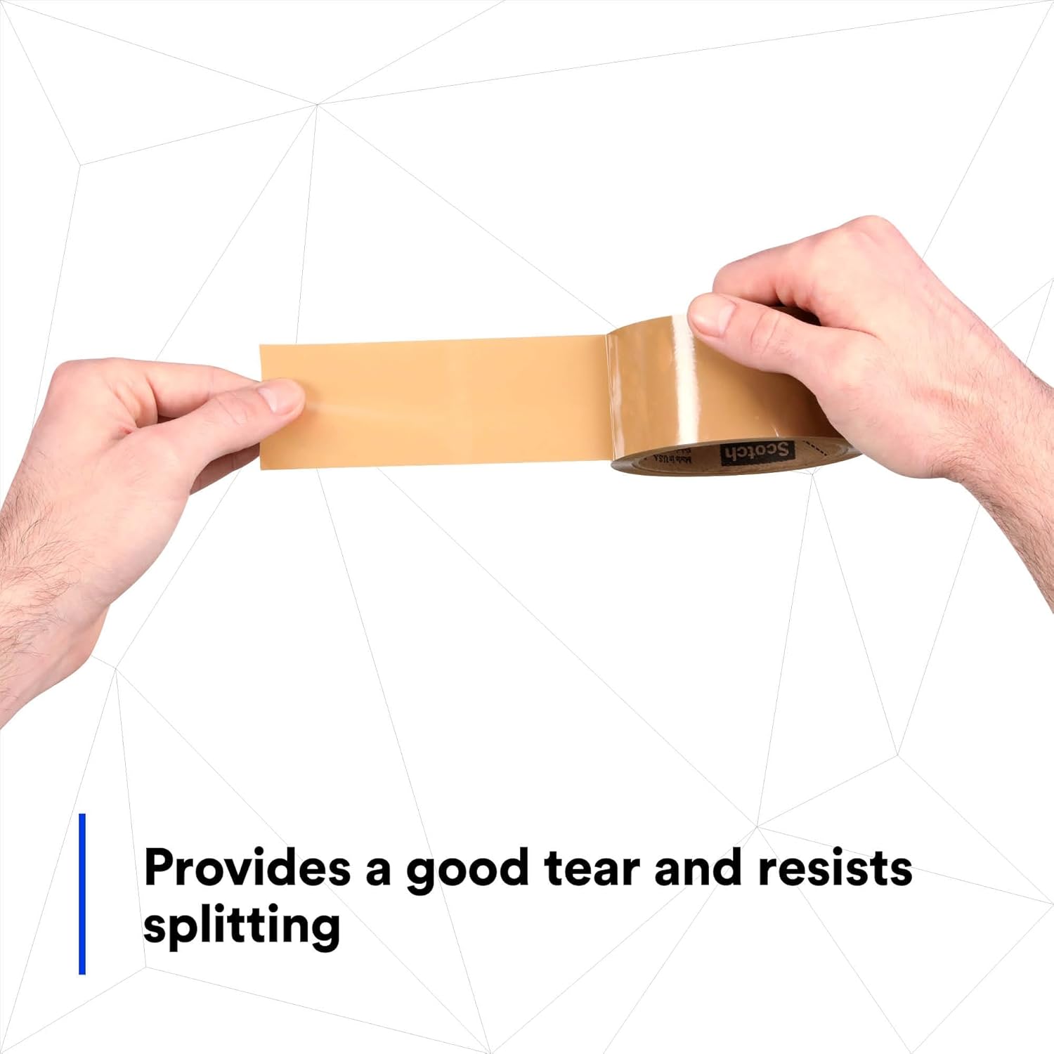 3M Scotch Box Sealing Tape 371 Tan, 48 mm x 50 m (Case of 36)