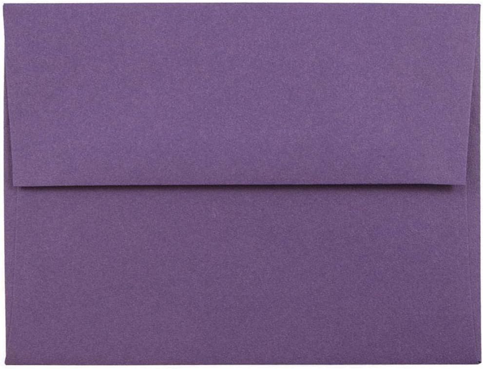 JAM PAPER Premium Dark Purple Invitation Envelopes - 25/Pack