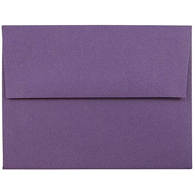 JAM PAPER Premium Dark Purple Invitation Envelopes - 25/Pack
