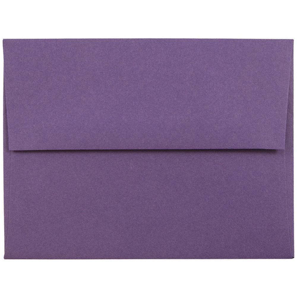 JAM PAPER Premium Dark Purple Invitation Envelopes - 25/Pack