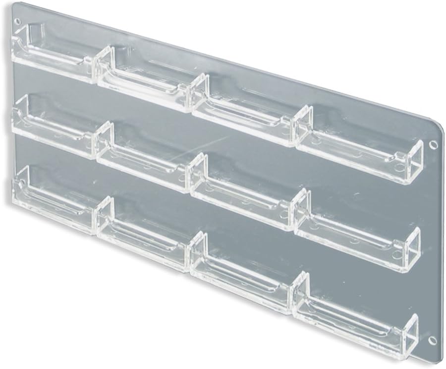 Azar Displays Business And Gift Card Holders, Wall Mount, Clear, Pack Of 2