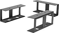 Mount-It! Under Desk Laptop Mount Holder, Laptop Mount for Desk, Space Saver Small Multimedia Device Bracket Underdesk Shelf for Notebook, Mac mini, MacBook, Keyboard, Anti Scratch, Black