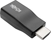 Tripp Lite HDMI to VGA Adapter Converter with 3.5mm Audio, Compact M/F 1080p @60Hz 1920 x 1200 (P131-000-A)