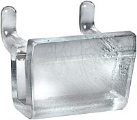 Azar Displays 700021 1.25" W x 0.5" D x 0.75" H Plastic U-Hook (20 Pack)