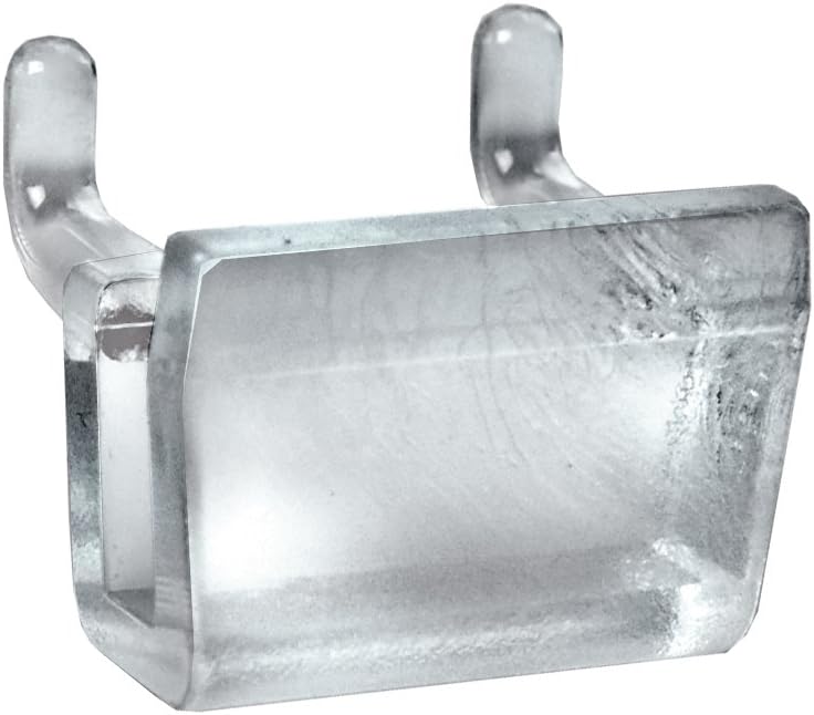 Azar Displays 700021 1.25" W x 0.5" D x 0.75" H Plastic U-Hook (20 Pack)