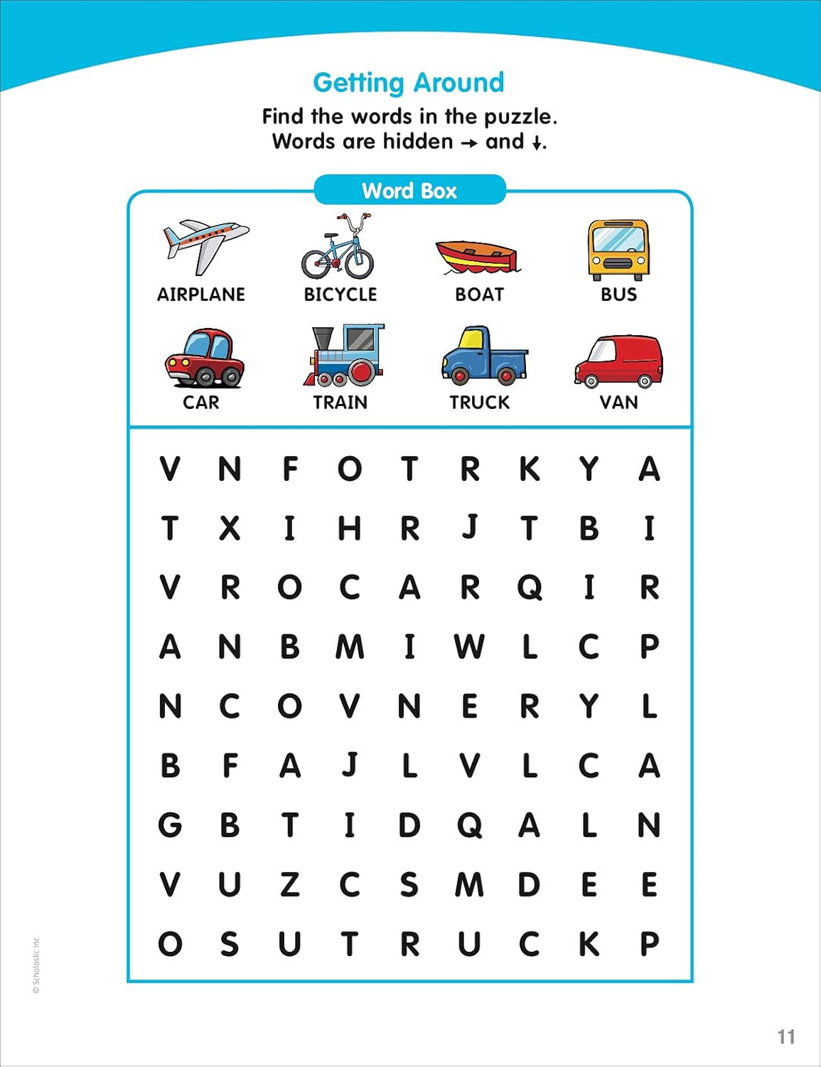 Scholastic Little Skill Seekers: Word Searches Activity Book, Pre-K To Kindergarten