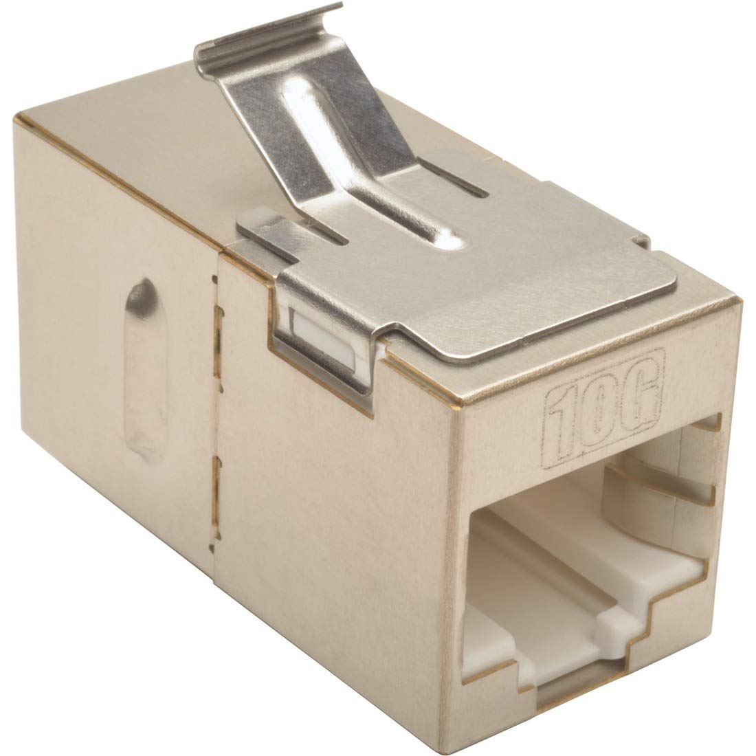 TRIPP LITE N235-001 Cat6/Cat6a Straight-Through Modular In-Line Snap-In RJ45 Coupler