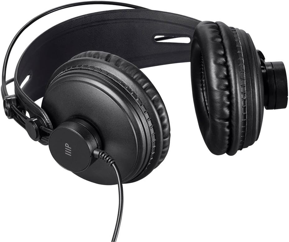 Monoprice - 116150 Modern Retro Over Ear Headphones with Ultra-Comfortable Ear Pads Perfect for Mobile Devices, HiFi