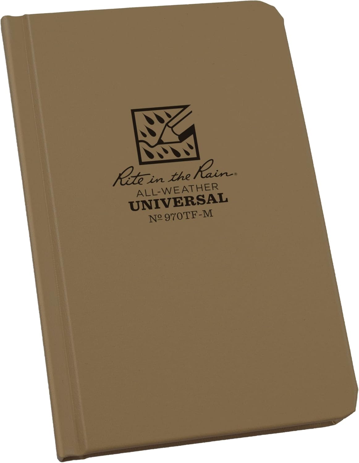 RITE IN THE RAIN Weatherproof Hardcover Pocket Notebook, Universal Rule, 160 Pages