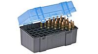 PLANO Handgun and Rifle Ammo Case, Hard-Shell Plastic Ammunition Storage with Flip-Top Lid and Deep Individual Slots