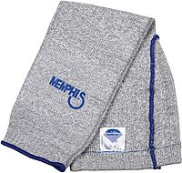 MCR Safety 9318D7T Memphis 7 Gauge Dyneema Sleeve with Thumb-Slot, Gray, 18-Inch