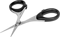 Kershaw Skeeter 3 Precision Fine Tip Scissors, Professional Grade for Fly Tying and Trimming (1216), Black, Regular