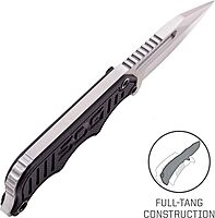SOG Instinct Mini Small Fixed Blade Knife- 8.75 Inch x 1 Inch x 4 Inch Full Tang Adjustable Clip Belt or Boot Knife with Tactical Knife Sheath and Neck Knife Lanyard (NB1002-CP)
