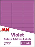 JAM PAPER Mailing Address Labels - Self-Adhesive Rectangular