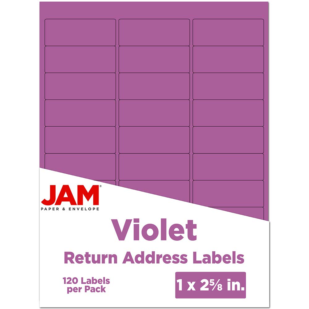 JAM PAPER Mailing Address Labels - Self-Adhesive Rectangular