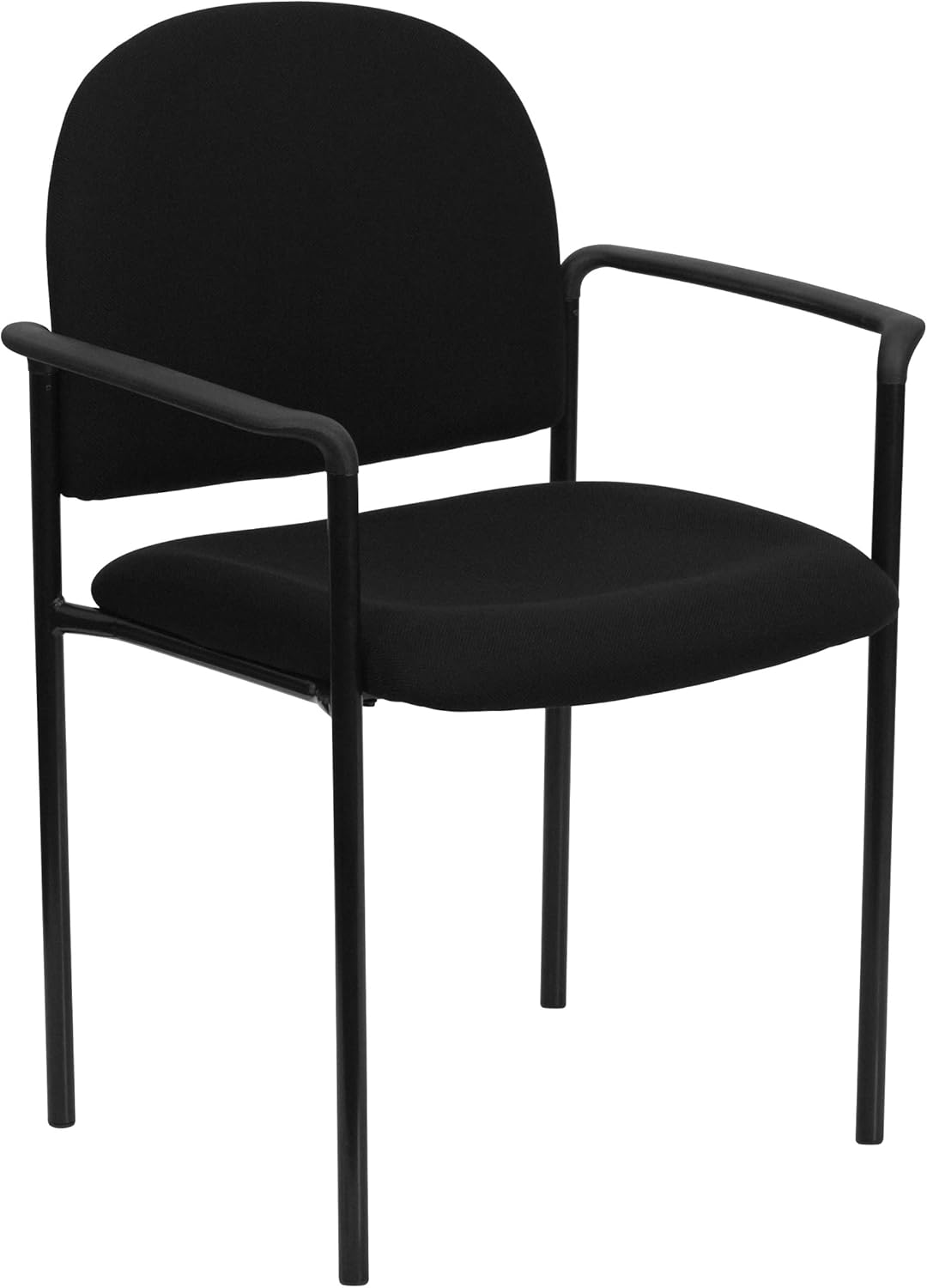 Flash Furniture Tiffany Side Reception Chair with Arms, Stackable Steel Frame