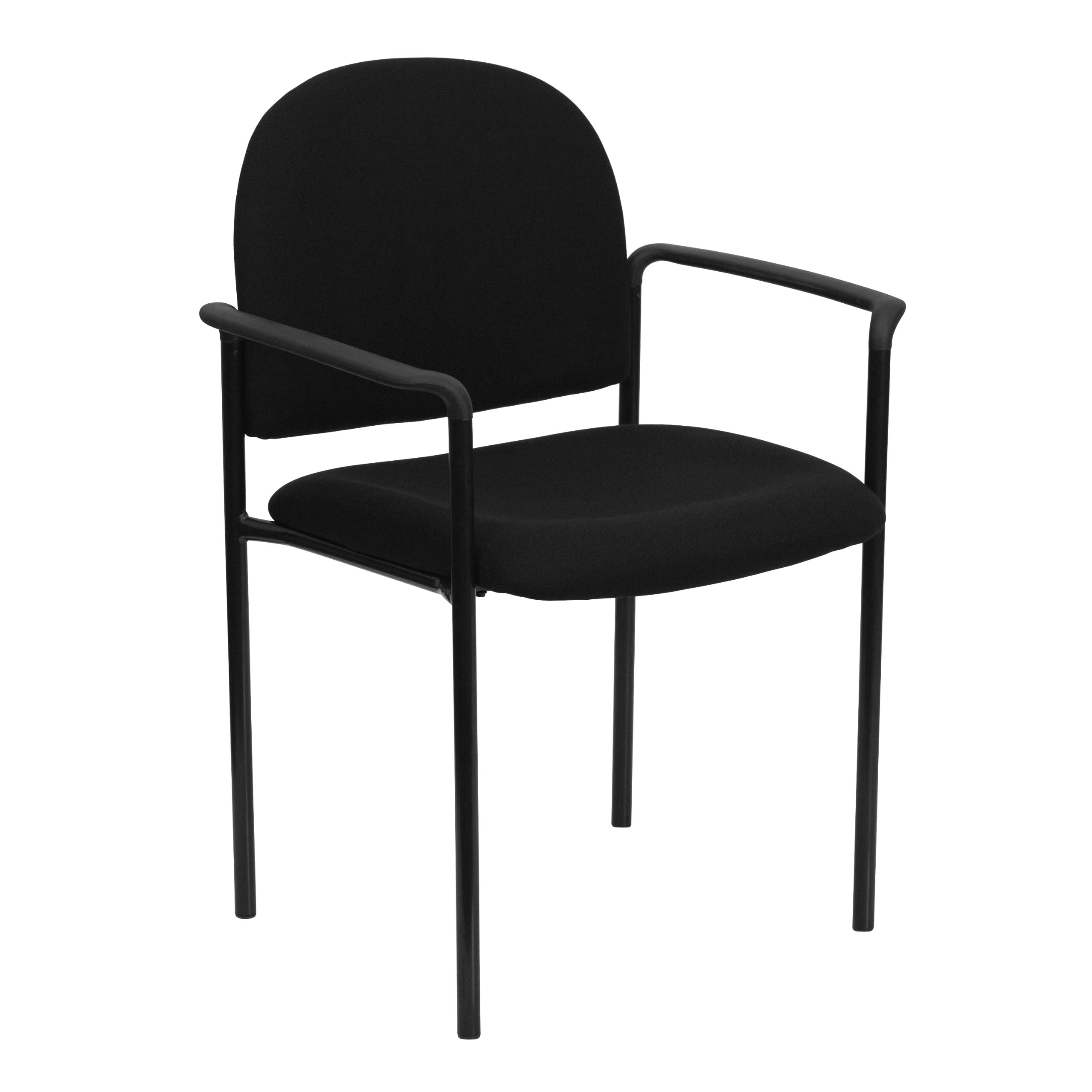 Flash Furniture Tiffany Side Reception Chair with Arms, Stackable Steel Frame