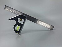 SWANSON TOOLS Combination Square with Die-Cast Zinc Body and Stainless Steel Rule