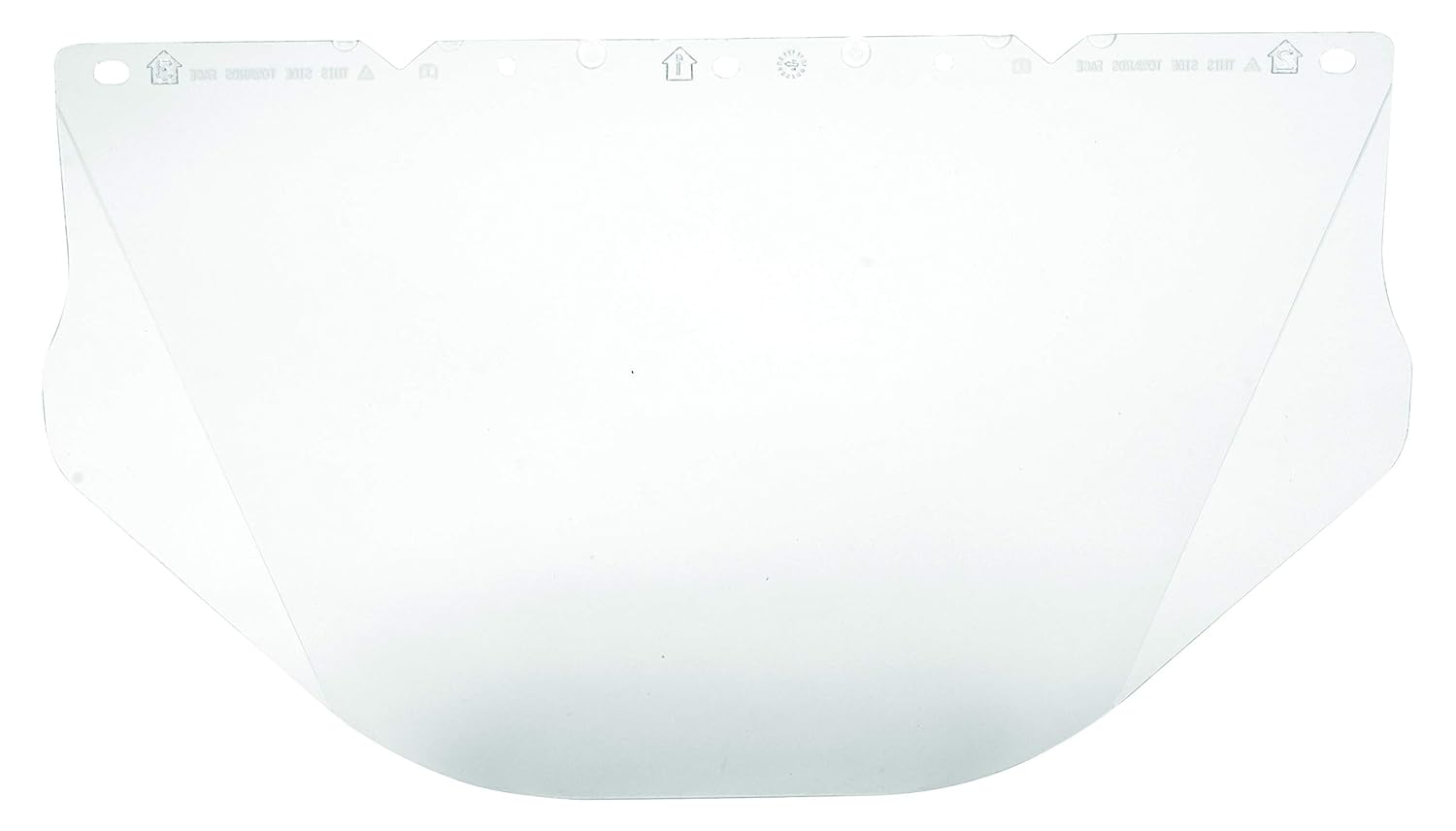MSA 10115863 V-Gard Polycarbonate Contoured Visor, Clear, 9.5 x 17 x 0.04-Inch, 10-Pack