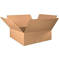 Double-Wall Heavy-Duty Corrugated Shipping Box - 30 x 30 x 12 in (Kraft)