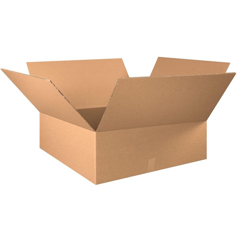 Double-Wall Heavy-Duty Corrugated Shipping Box - 30 x 30 x 12 in (Kraft)