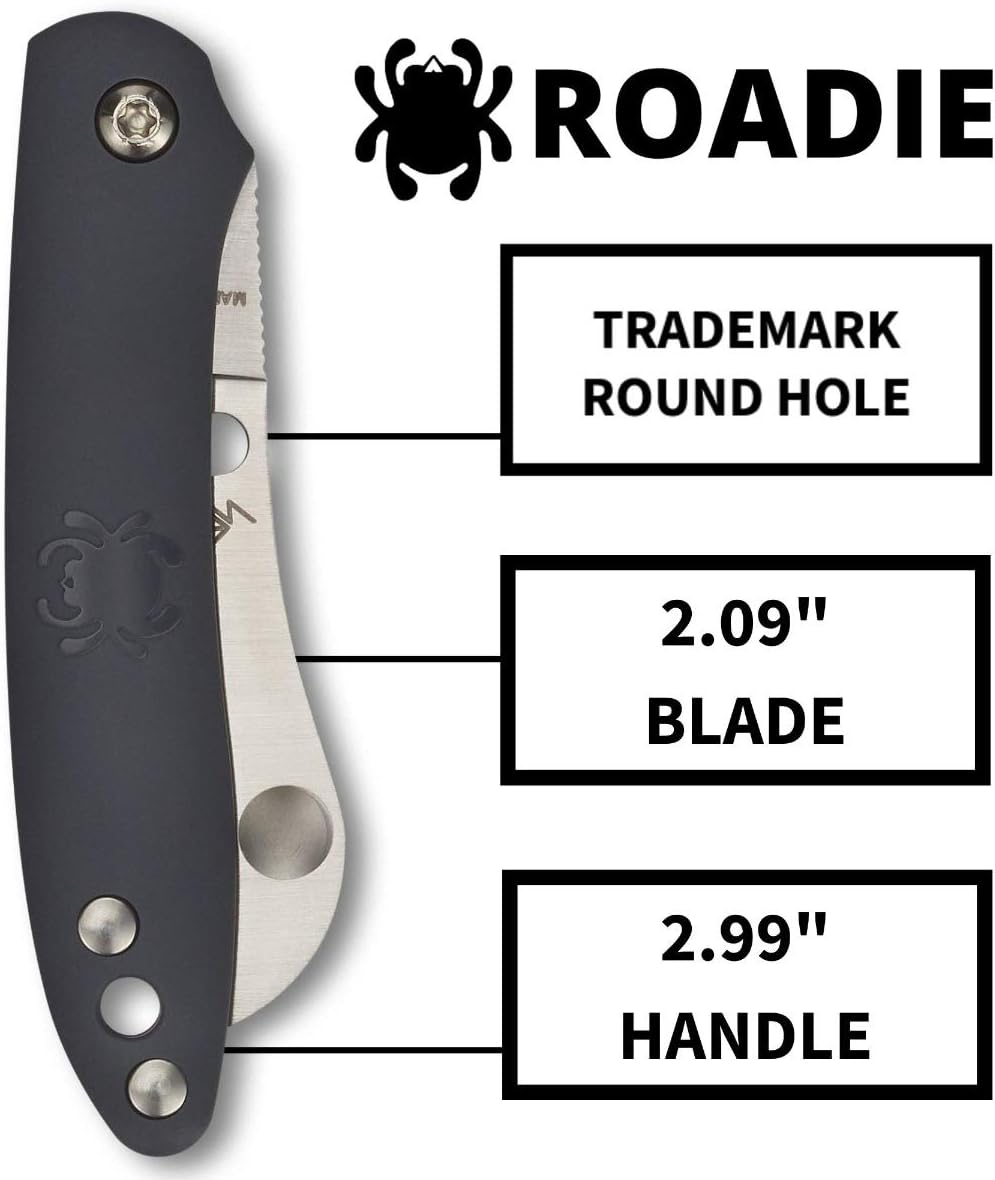 SPYDERCO Roadie Non-Locking Folding Pocket Knife