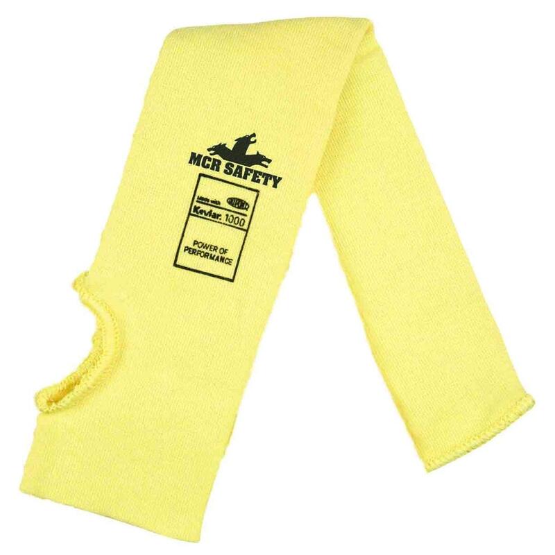 MCR Safety 9378KFT Sleeve with Thumb Slot, Dupont Kevlar/Synthetic, 18", Regular Weight, 1-Sleeve