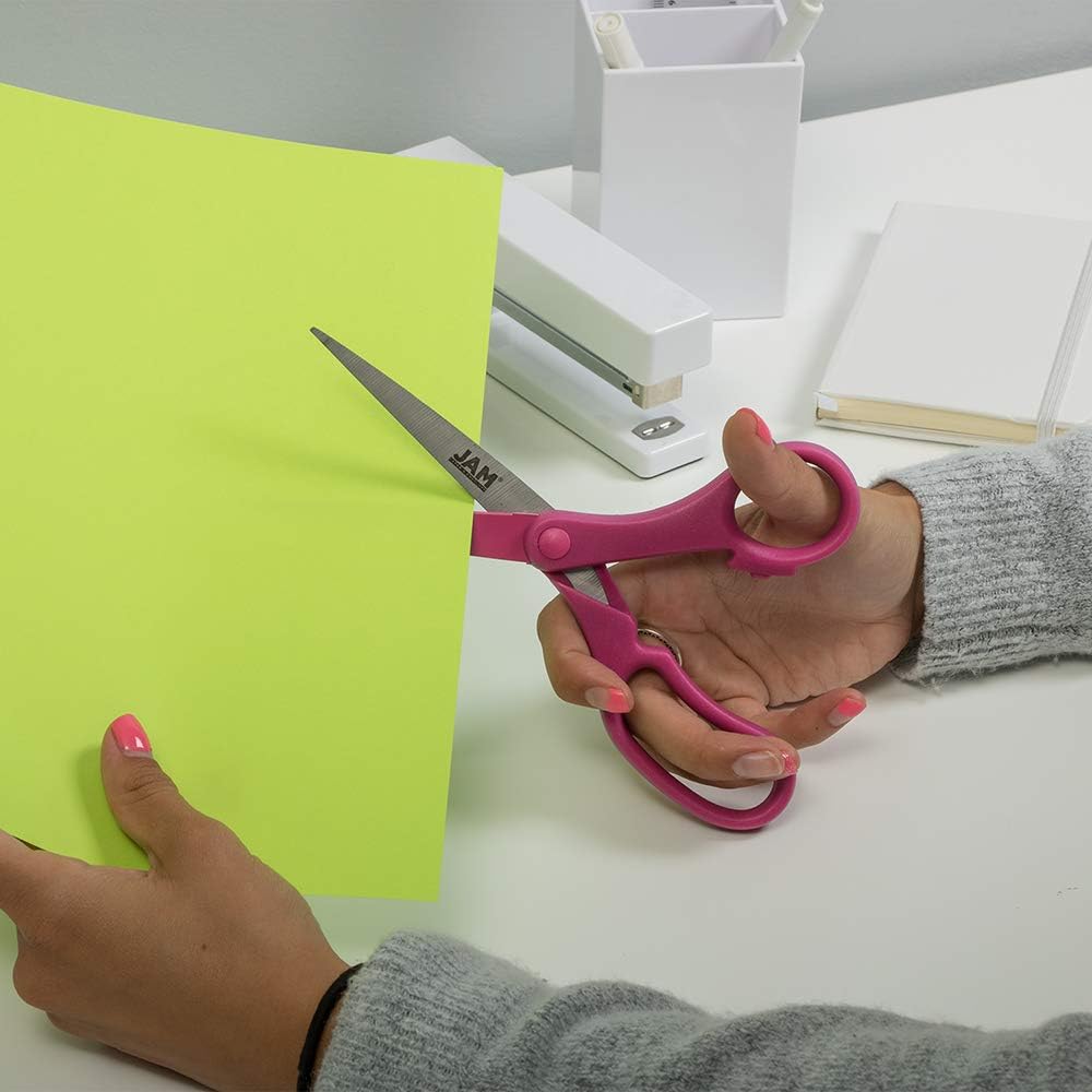 JAM PAPER Precision Scissors - 8 Inch Stainless Steel Blades