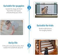 Leeofty Puerta de Seguridad para Perros