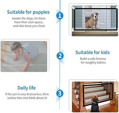 Leeofty Puerta de Seguridad para Perros Leeofty Puerta de Seguridad para Perros