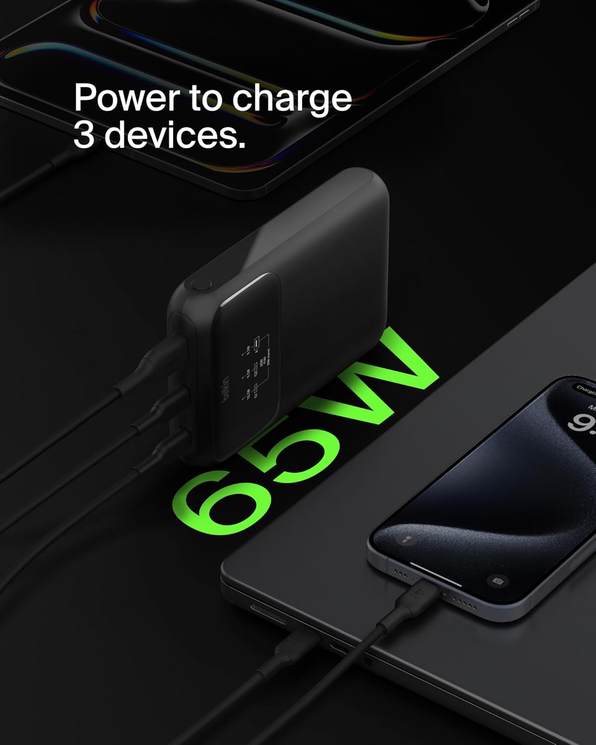 Belkin BoostCharge 3-Port 20,000mAh Portable Power Bank