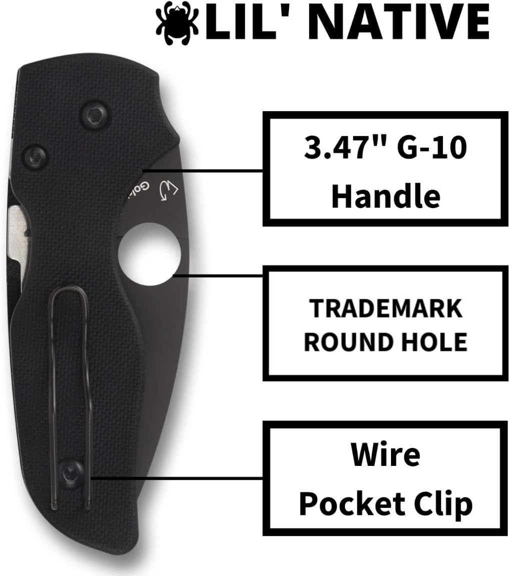 SPYDERCO Lil' Native Folding Knife - CPM S30V, Compression Lock