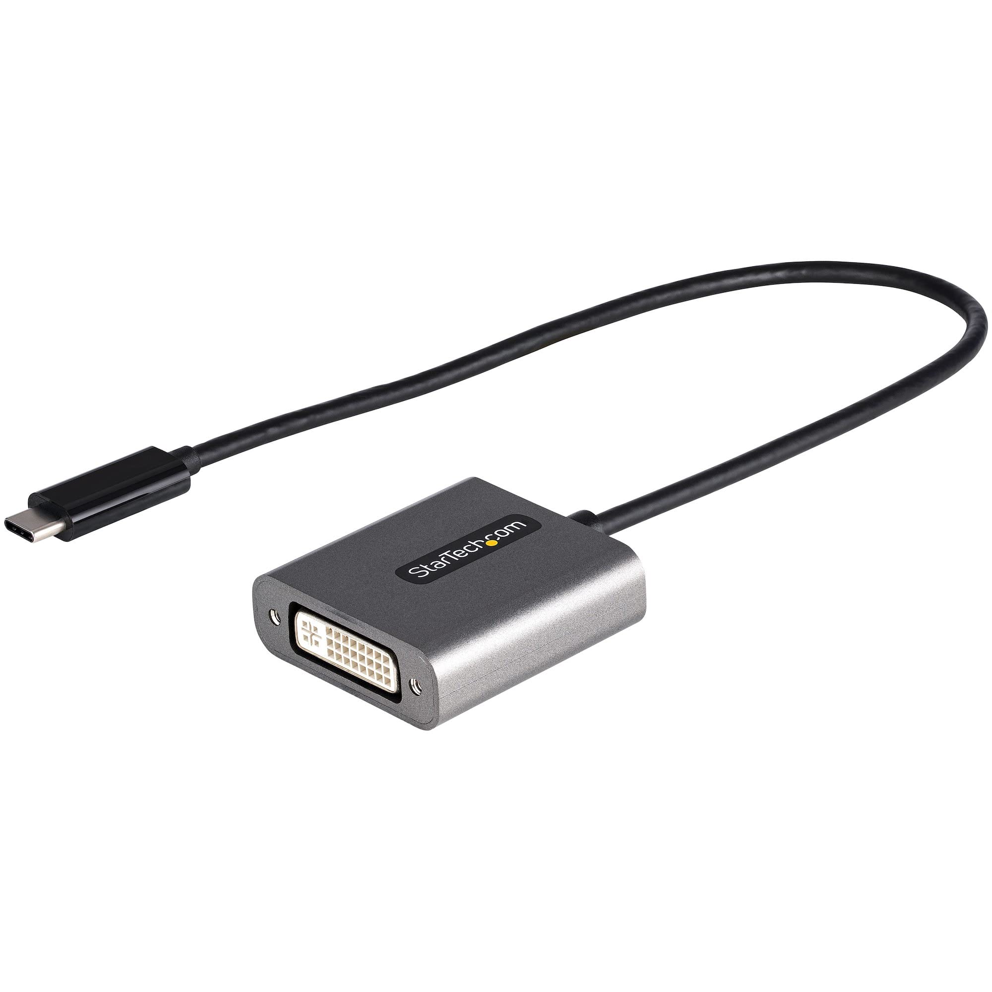 StarTech.com USB C to DVI Adapter - 1920x1200 USB Type C to DVI-D Display/Monitor Video Converter, USB-C Dongle