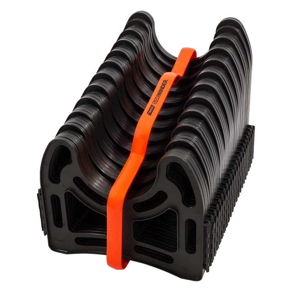 Camco Sidewinder 20-Ft Camper / RV Sewer Hose Support | Telescoping Design Flexes Around Obstacles & Deep Cradles Hold Sewer