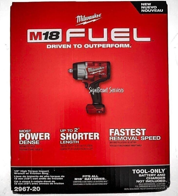 Milwaukee M18 Fuel 1/2" High Torque Impact Wrench w/ Friction Ring (2967-20)