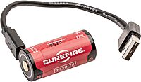 SureFire SF18350 Micro USB Lithium-Ion Rechargeable Battery