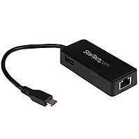 StarTech.com USB to Gigabit Ethernet Adapter with USB Port