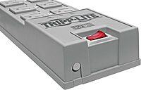 Tripp Lite 6 Outlet Surge Protector Power Strip, 6ft Cord, Right-Angle Plug, & $50,000 Insurance (TR-6) Grey