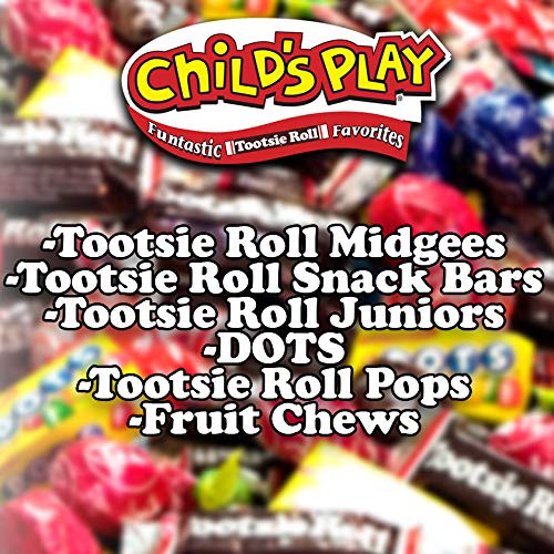 Tootsie Roll Child's Play Candy Favorites with Bonus Mobile Game, 5 Pounds of Individually Wrapped Party Candy