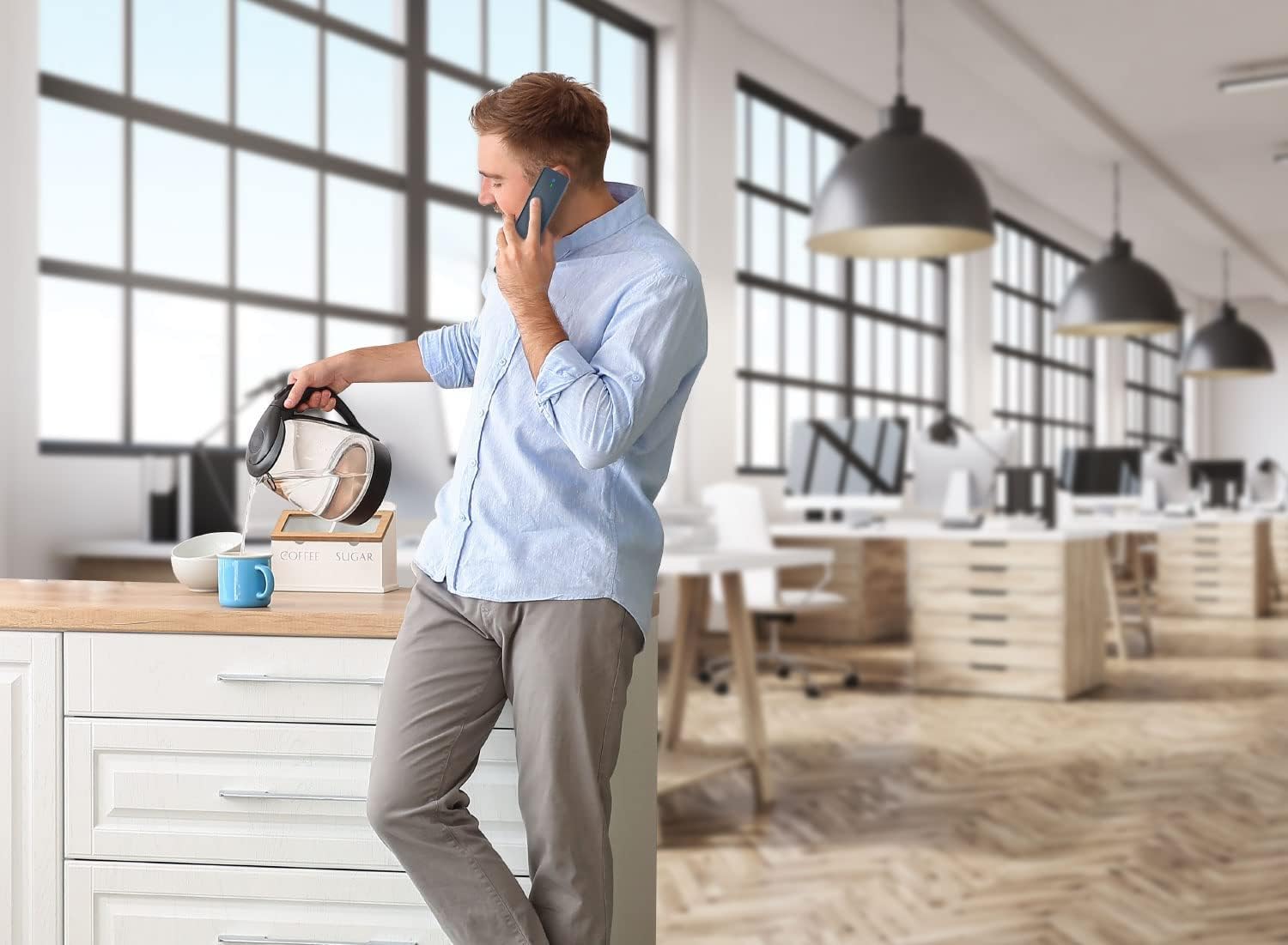 Yealink T58W Pro Smart Business Phone Android 9 with Bluetooth Wireless Handset Not Included Power Adaptor