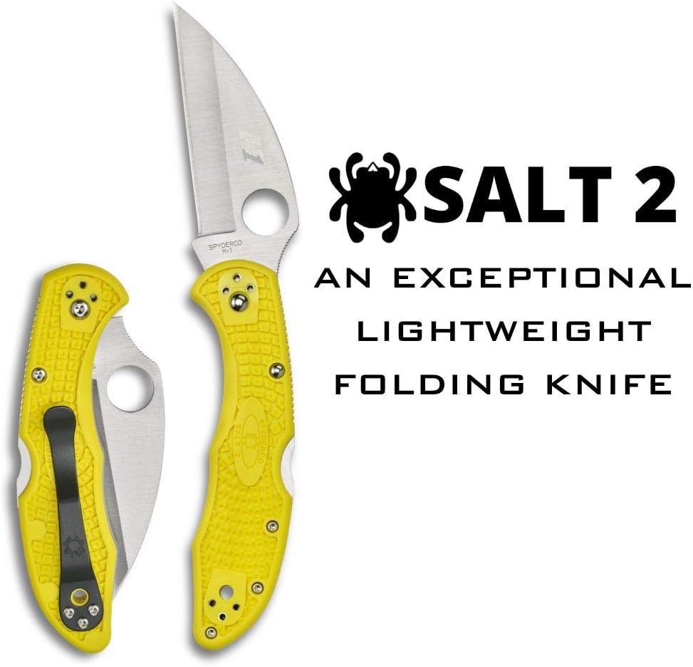 SPYDERCO Salt 2 Lightweight Folding Knife with FRN Handle