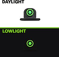 Meprolight Mepro FT Green Bullseye Front Sight - Fiber-Optic Day/Night Tritium Pistol Sight
