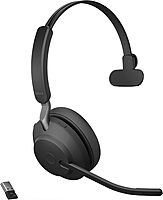 Jabra Evolve2 65 - USB-A MS Teams Mono with Charging Stand - Black Wireless Headset/Music Headphones