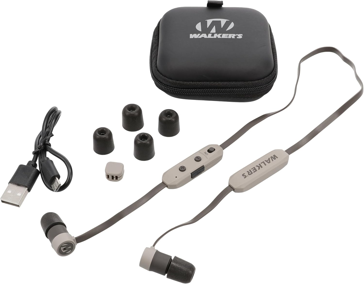 Walker's Shooting Training Protection 29 DB Omni-Directional Microphone Rope Hearing Enhancer Earbuds Ear Bud Rope Standard