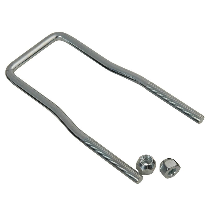 CE Smith U-Bolt Spare Tire Carrier - Zinc-Plated with Lug Nuts